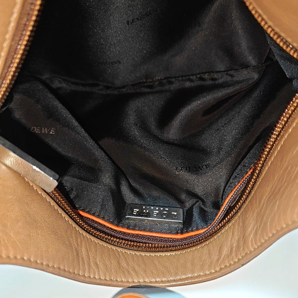 Calfskin Shoulder Bag Brown