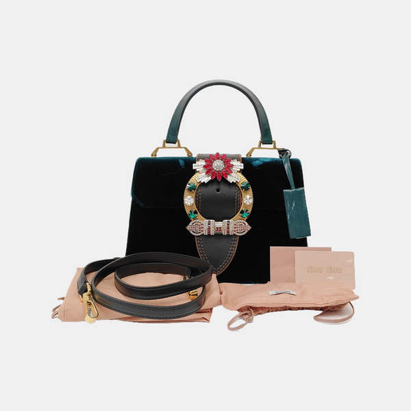 Miu Lady Velvet Green
