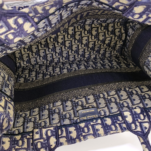 Book Tote Medium Canvas Blue