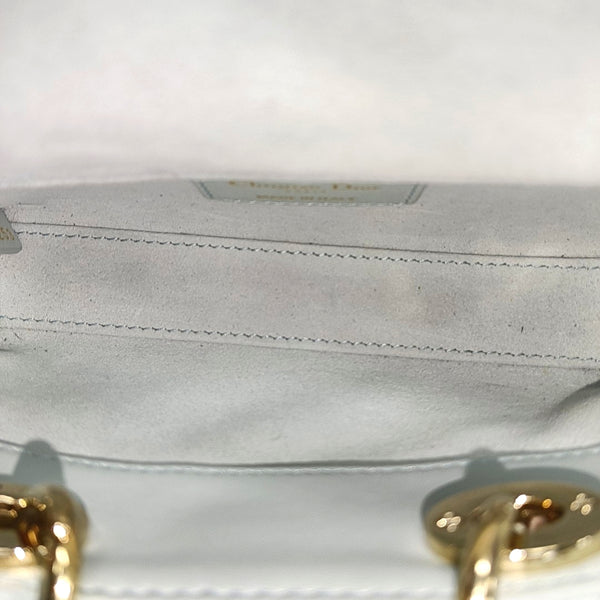 Lady D-Joy Super Mini Cannage Lambskin Blue