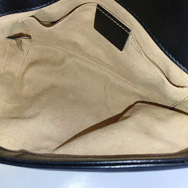 GG Marmont Small Quilted Calfskin Black