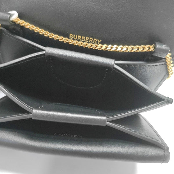 Bolso de Hombro de Piel de Becerro Negro