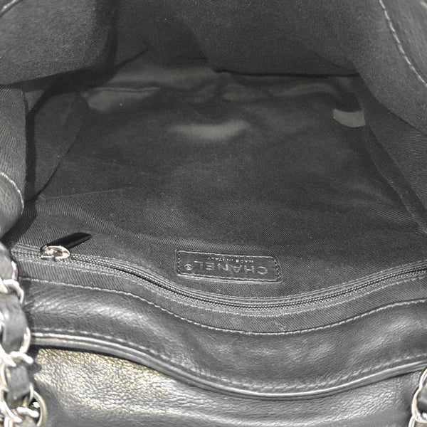 Quilted Calfskin Shoulder Bag Black