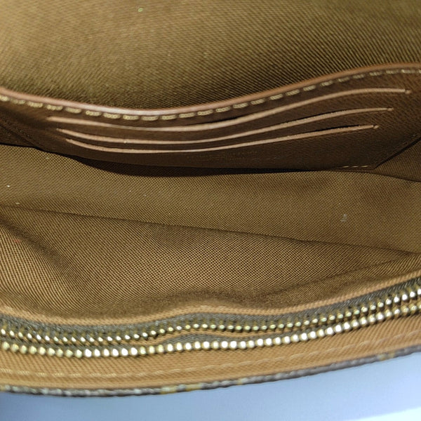 IVY Monogram Coated Canvas Brown