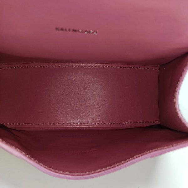 Hourglass XS Quilted Calfskin Red