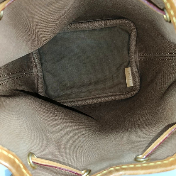 NÉONOÉ Nano Monogram Coated Canvas Brown