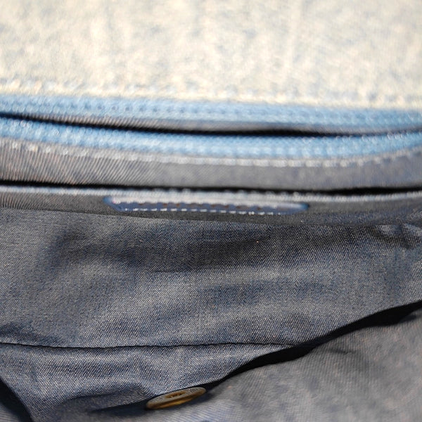 CLASSIC FLAP Mini Quilted Denim Blue
