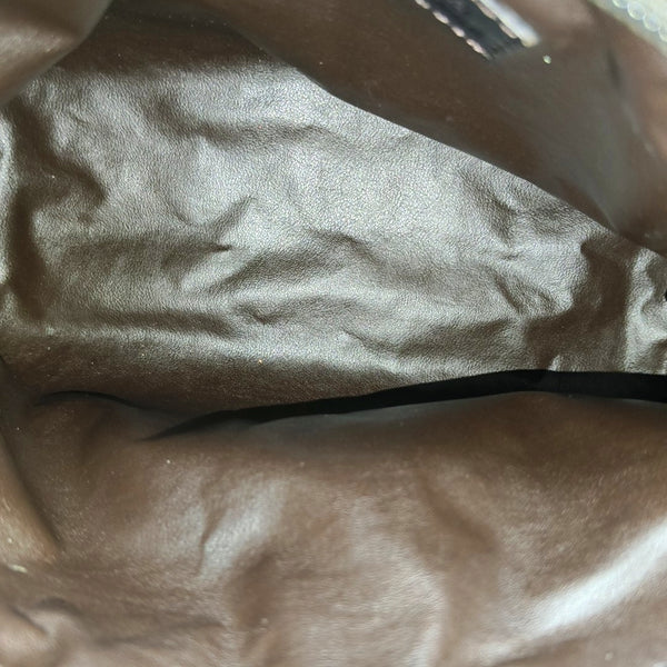 Monogram Fabric Clutch Brown
