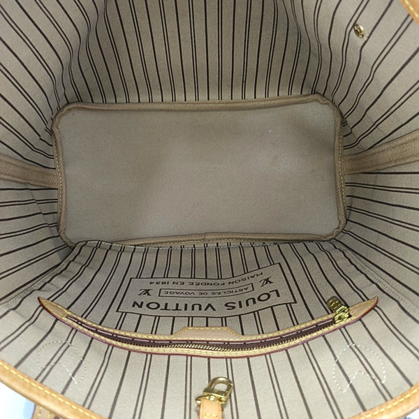 NEVERFULL MM Monogram Coated Canvas Brown