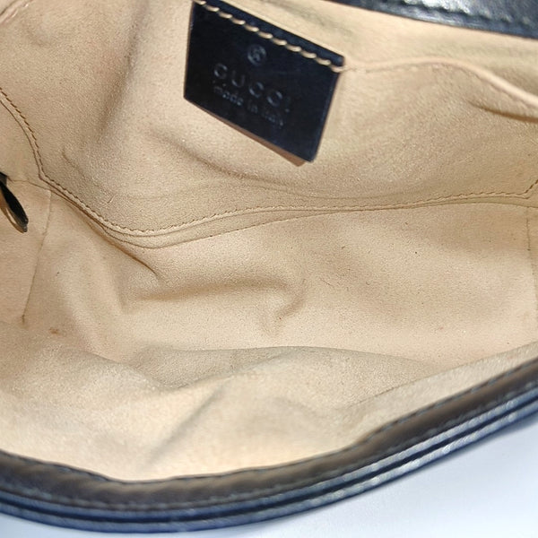 GG Marmont Small Quilted Calfskin Black