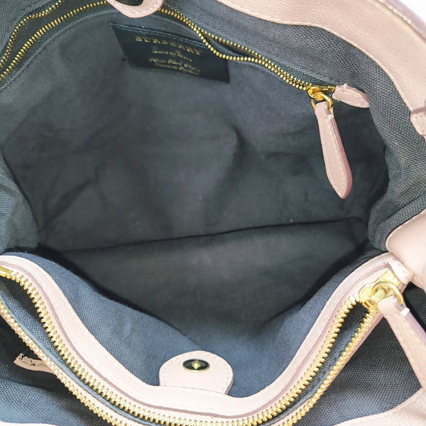 The Banner Medium Calfskin Pink
