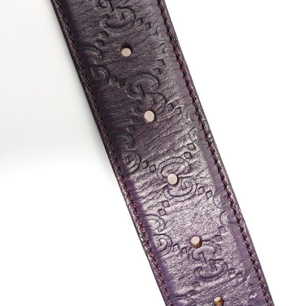 Leather Belt Purple