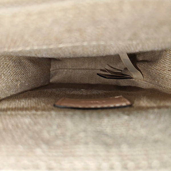 Authenticated pre-owned Woody Fabric Beige - Shoulder Bag at Looply