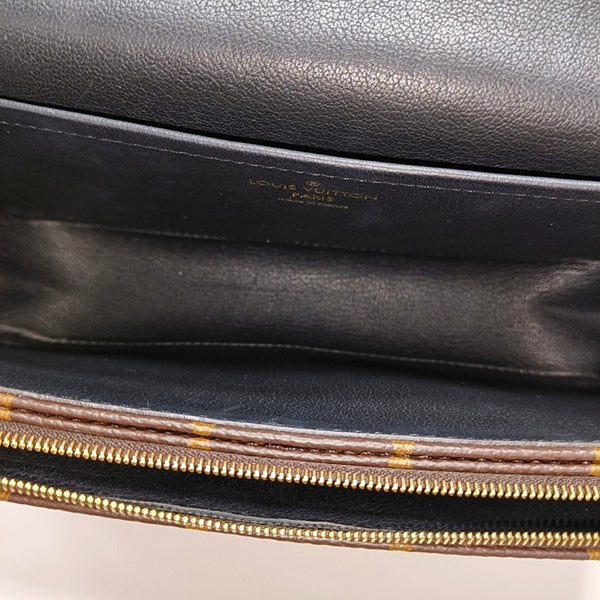 MARCEAU Monogram Coated Canvas Brown