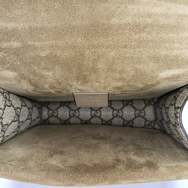 Dionysus Mini Monogram Coated Canvas Beige