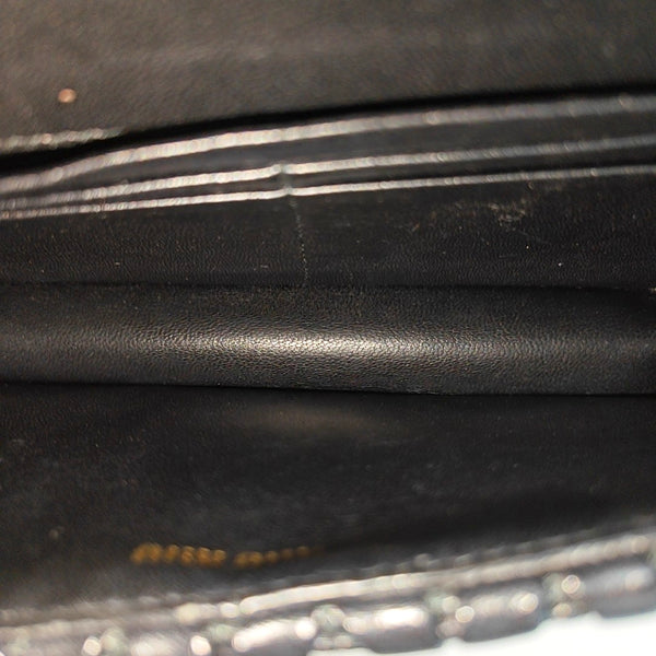 Miu Confidential Quilted Lambskin Black