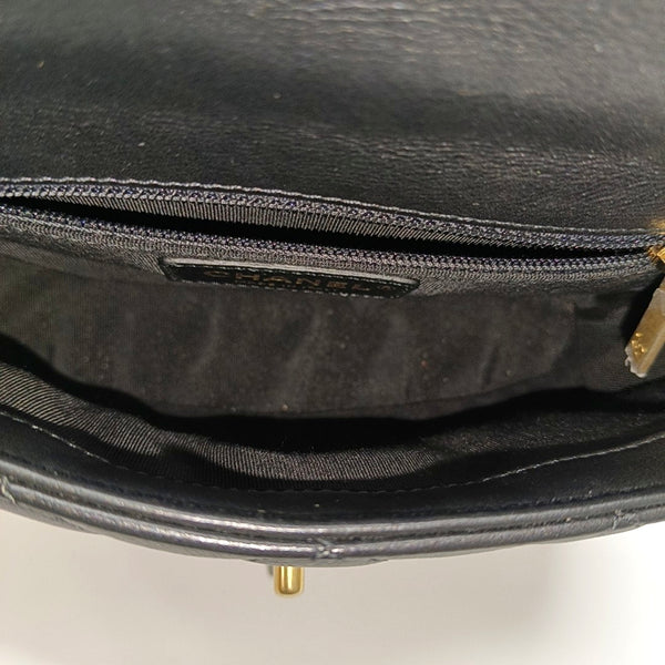 Quilted Calfskin Shoulder Bag Black