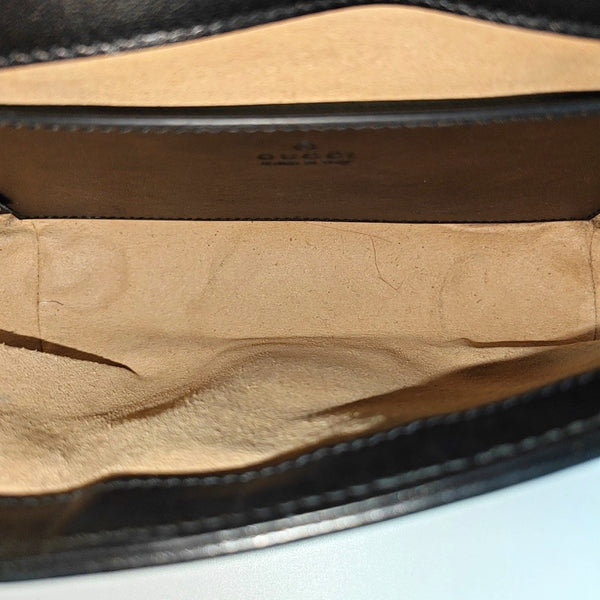 GG Marmont Small Quilted Calfskin Black
