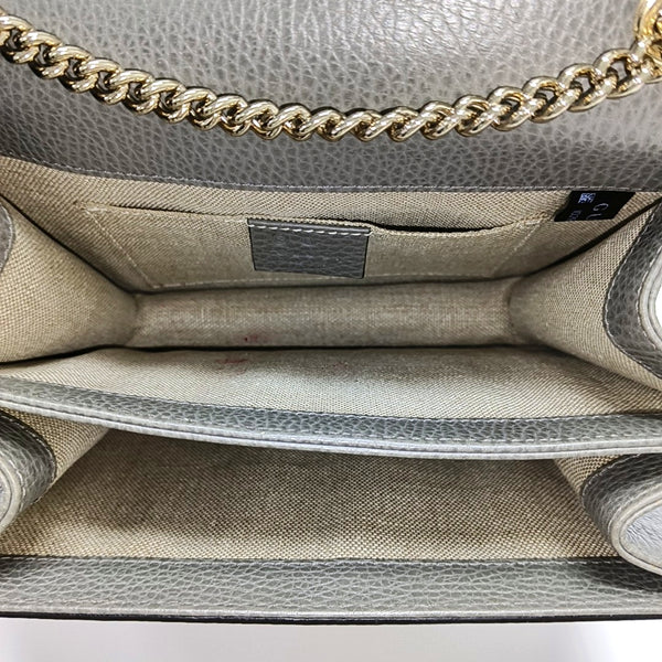 Interlocking G Small Calfskin Gray