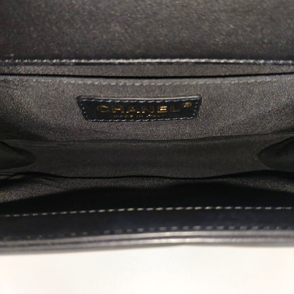 BOY CHANEL Medium Quilted Calfskin Black