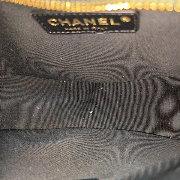 Quilted Lambskin Shoulder Bag Black