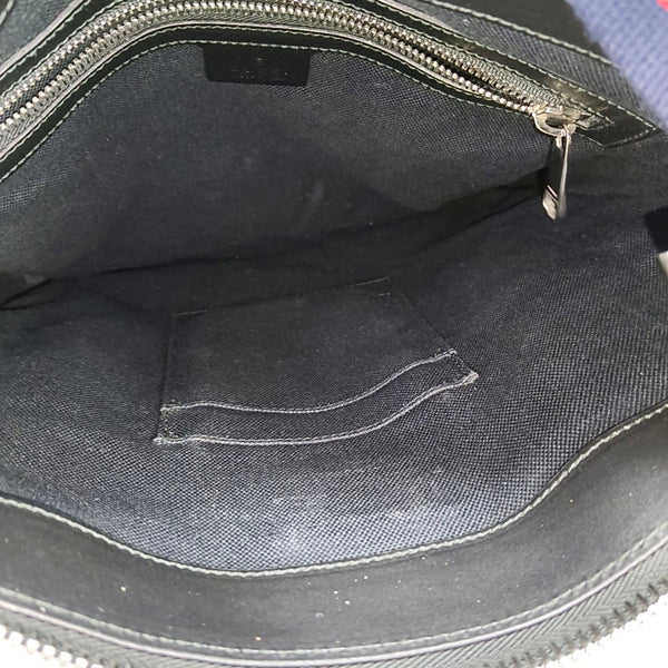 GG Supreme Monogram Coated Canvas Black
