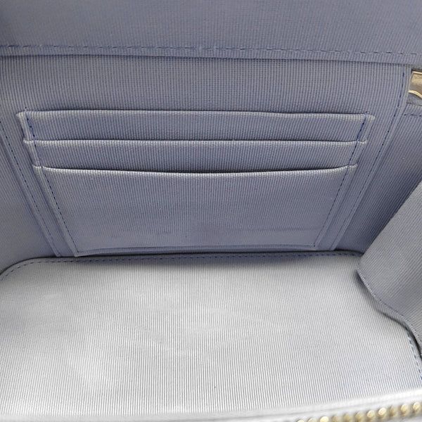 ESTUCHE DE TOCADOR Pequeño Acolchado Piel de Cordero Morado