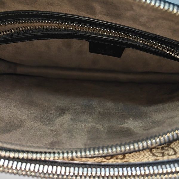 Monogram Coated Canvas Shoulder Bag Beige
