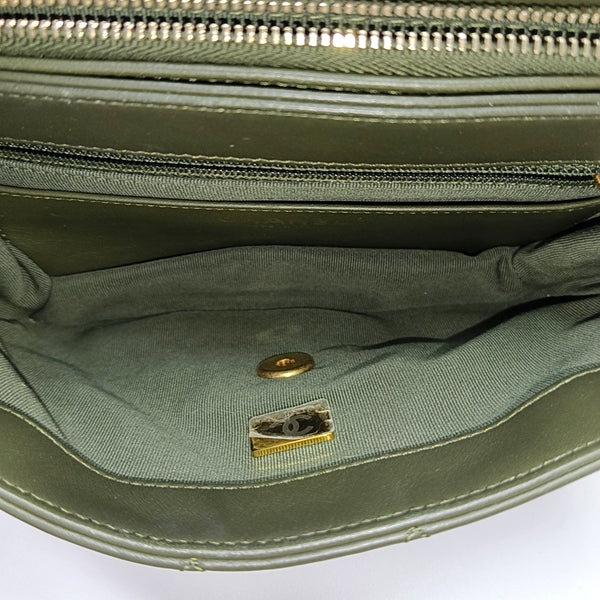 CLASSIC FLAP Mini Quilted Lambskin Green