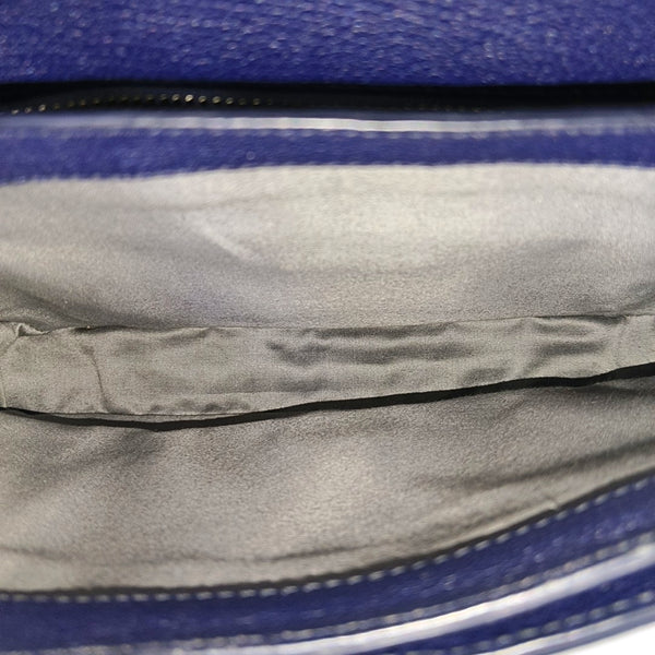 Calfskin Shoulder Bag Blue