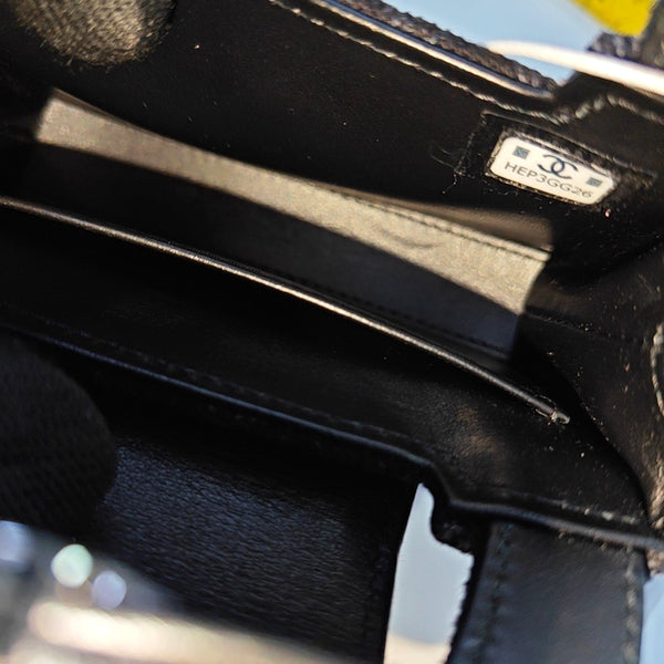 Quilted Fabric Crossbody Bag Black