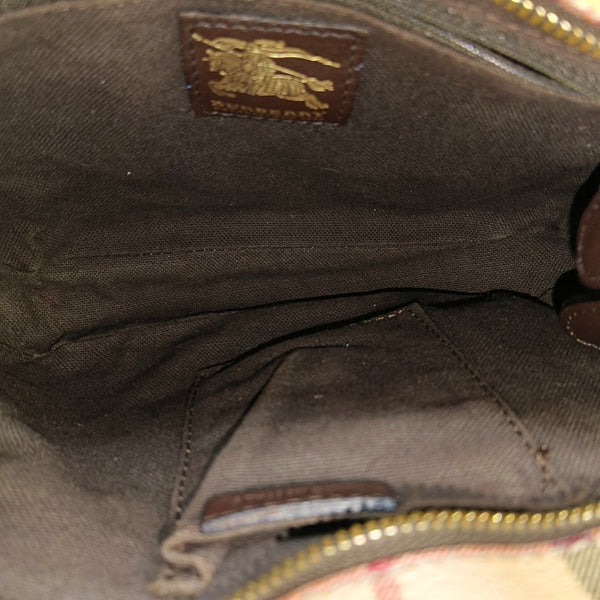 Coated Canvas Shoulder Bag Beige