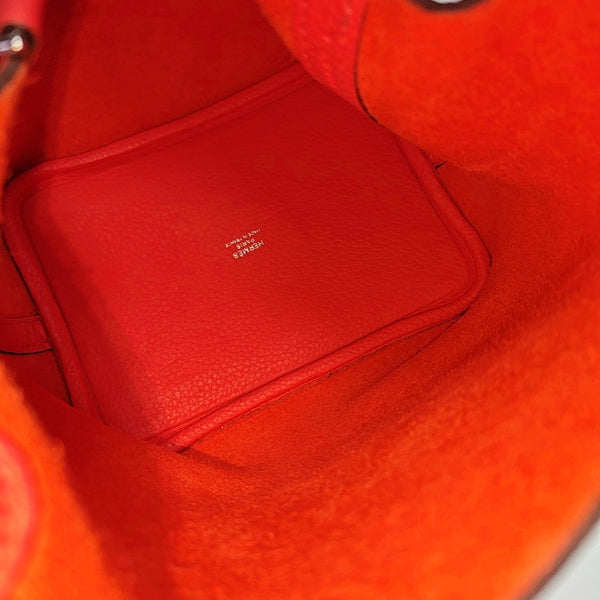 Authenticated pre-owned Picotin Lock 18 Clemence Red - Bucket Bag at Looply