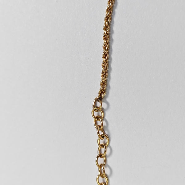 Twist Round Metal Gold Necklace