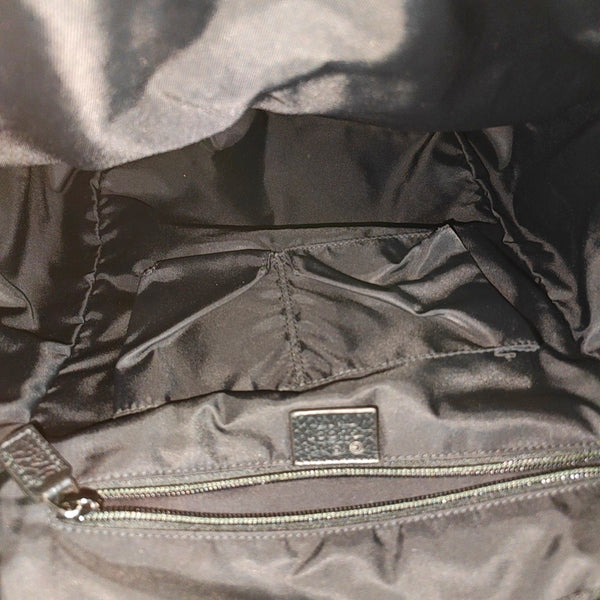 Monogram Nylon Backpack Medium Black