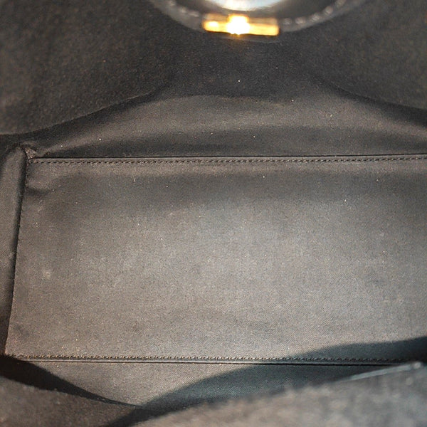 CHANEL 25 Small Quilted Canvas Black