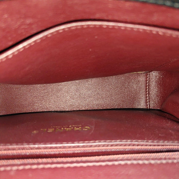 COCO HANDLE Small Quilted Grained Calfskin Black
