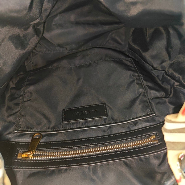 The Rucksack Medium Nylon Beige