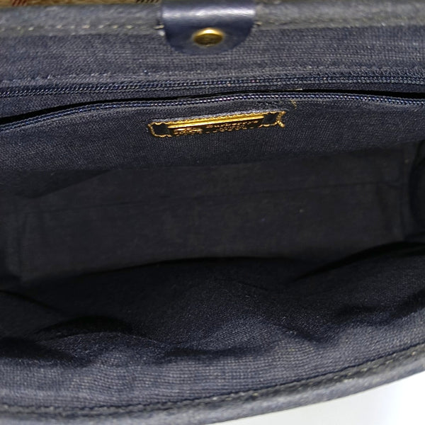 Coated Canvas Top Handle Bag Beige