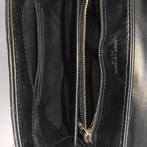 LOULOU Extra Small Chevron Calfskin Black