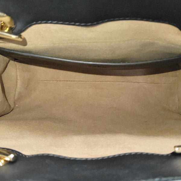 Padlock Small Monogram Coated Canvas Beige