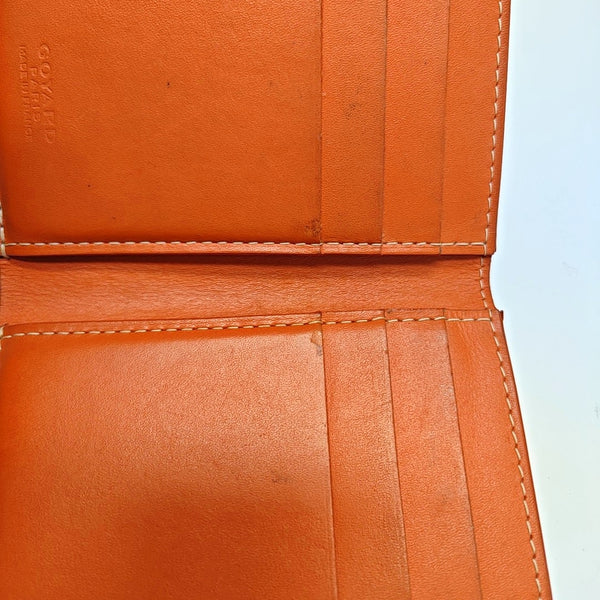 Saint-Marc PM Coated Canvas Orange Card Holder