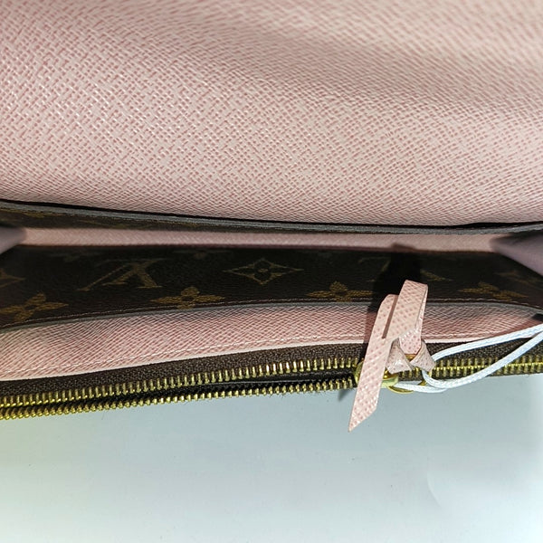 EMILIE Monogram Coated Canvas Brown Wallet