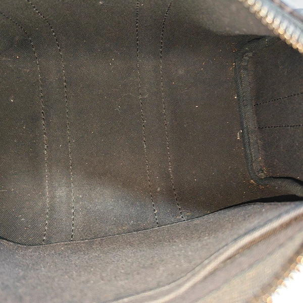 KEEPALL 25 Monogram Coated Canvas Black