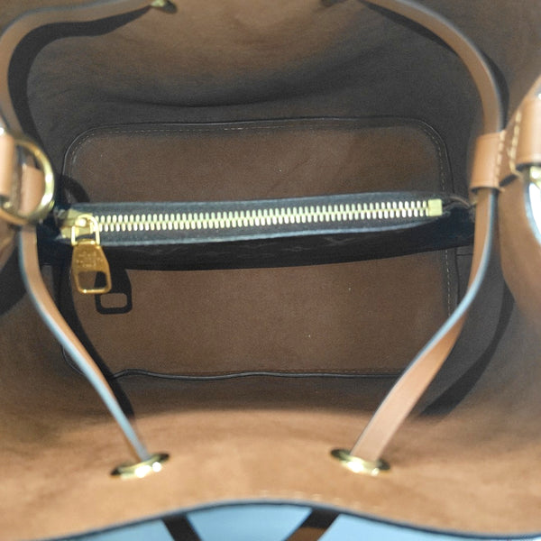 NÉONOÉ MM Monogram Coated Canvas Brown