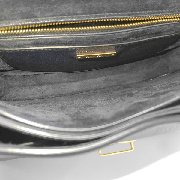 Calfskin Top Handle Bag Blue