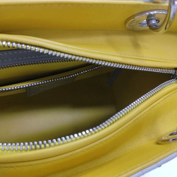 Lady Dior Medium Cannage Lambskin Gray