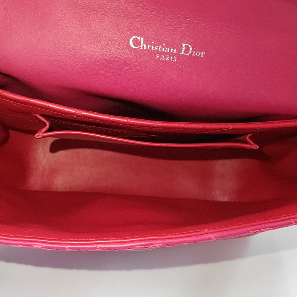 Authenticated pre-owned Miss Dior Cannage Lambskin Pink - Crossbody Bag at Looply