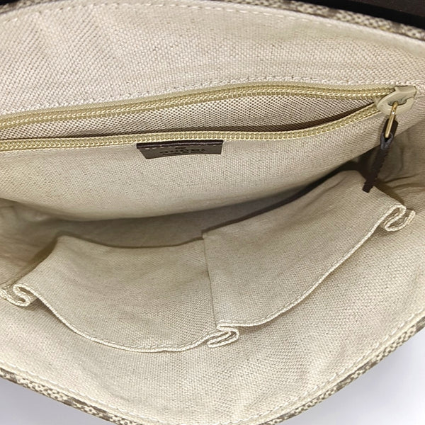 Monogram Coated Canvas Crossbody Bag Beige