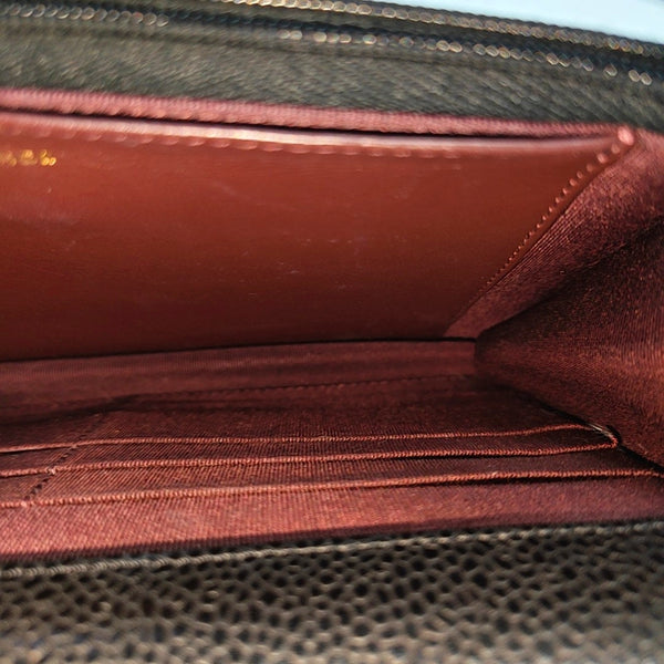 WOC Quilted Grained Calfskin Black